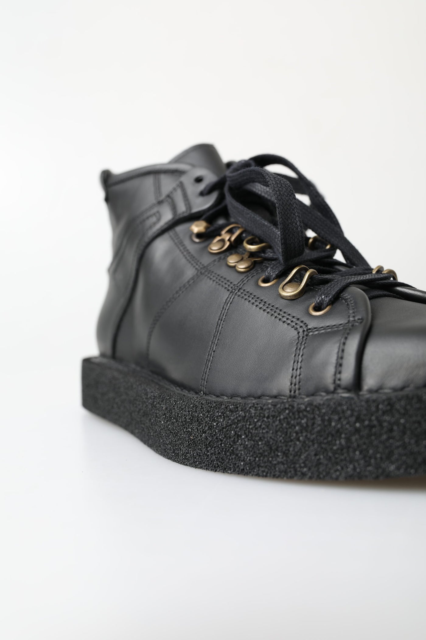 Dolce &amp; Gabbana Zwarte Leren Instappers met Stretch