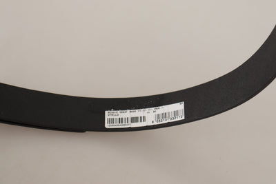 Ceinture Dolce &amp; Gabbana en cuir noir uni avec boucle en métal argenté