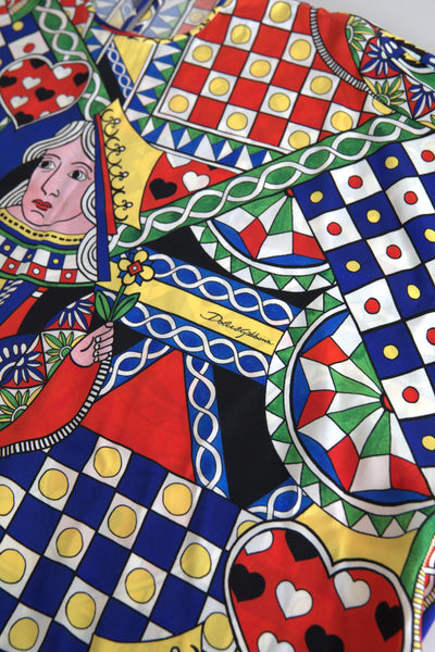 Chemisier à manches longues imprimé multicolore Dolce &amp; Gabbana