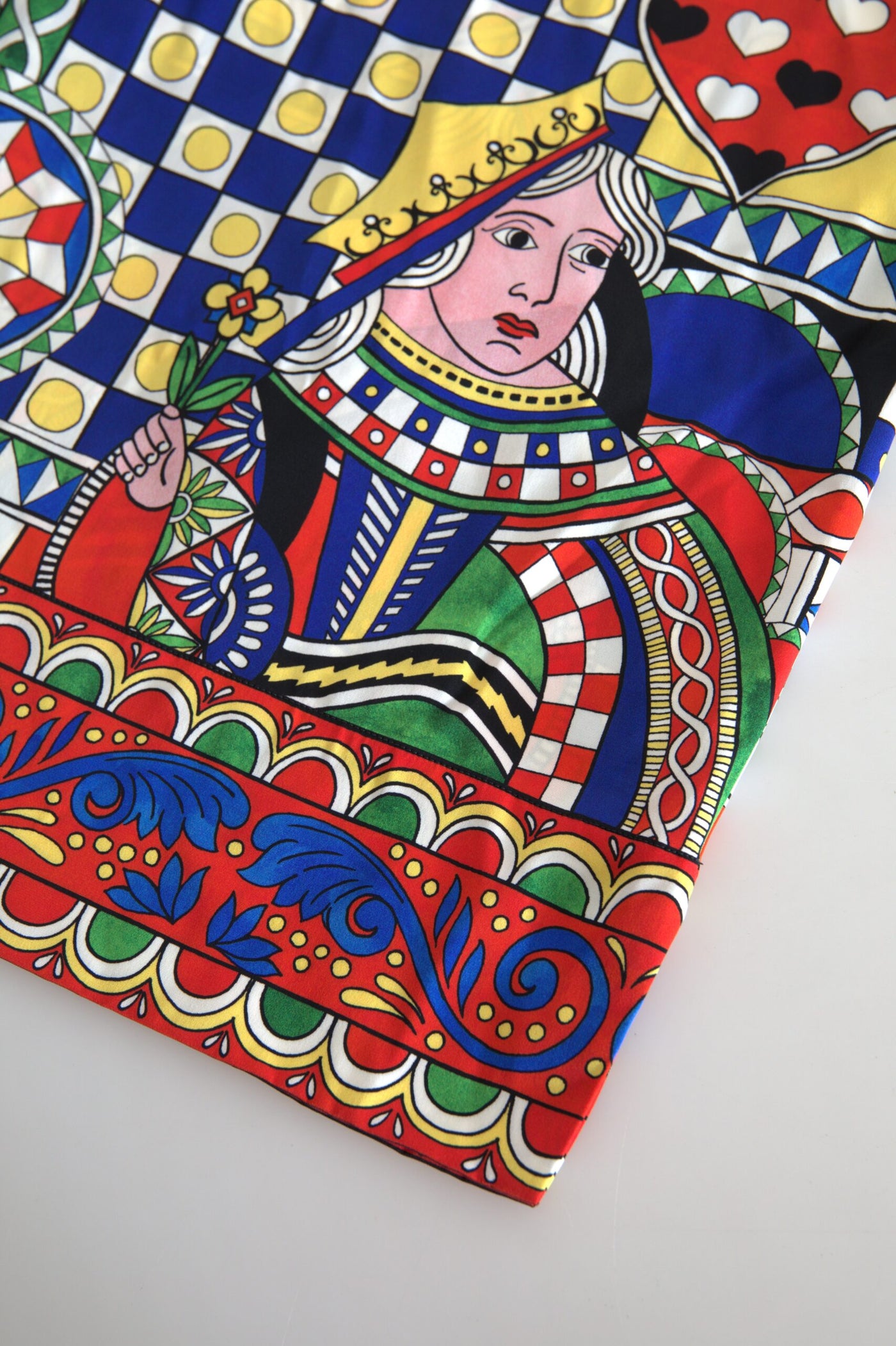 Chemisier à manches longues imprimé multicolore Dolce &amp; Gabbana