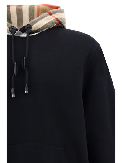 Burberry Elegante Oversized Zwarte Samuel Hoodie