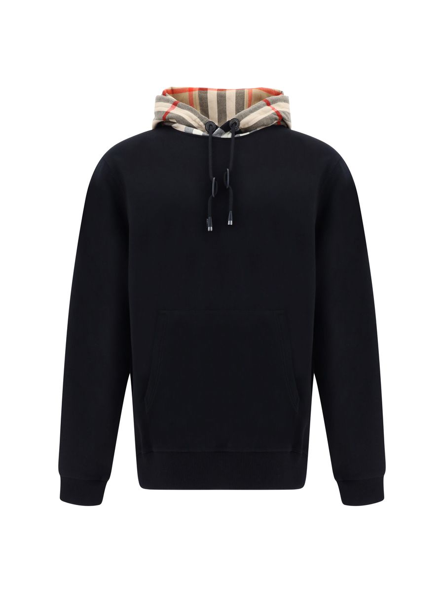 Burberry Elegante Oversized Zwarte Samuel Hoodie