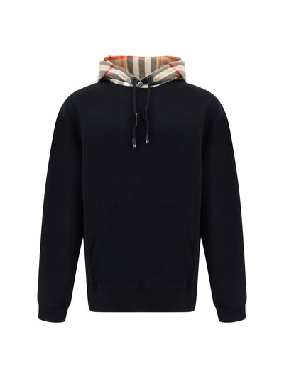 Burberry Elegante Oversized Zwarte Samuel Hoodie