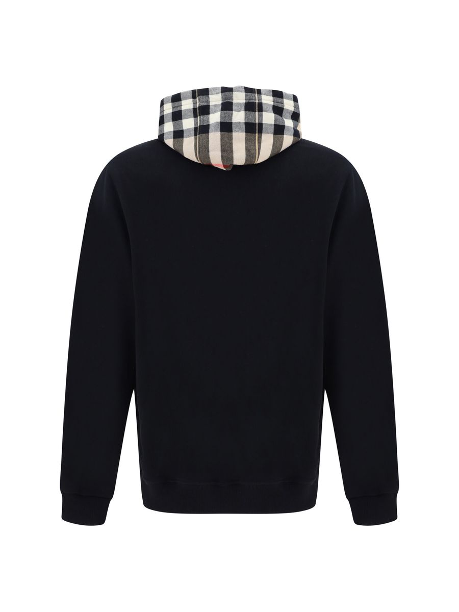 Burberry Elegante Oversized Zwarte Samuel Hoodie