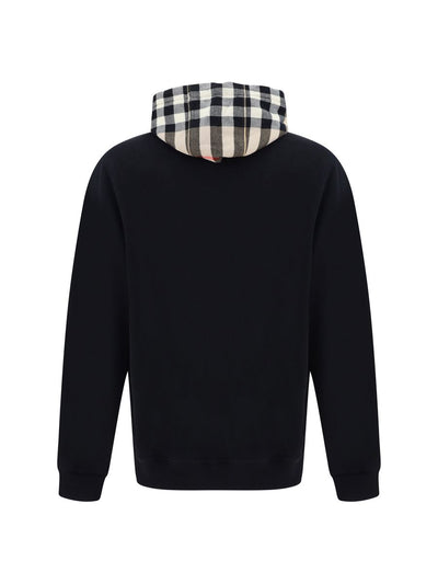 Burberry Elegante Oversized Zwarte Samuel Hoodie