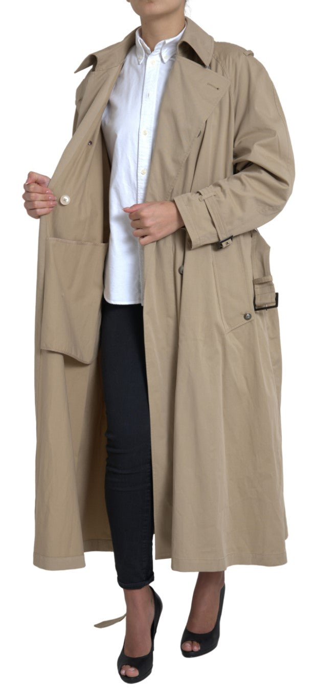 Dolce &amp; Gabbana Khaki Double Breasted Trenchcoat Jasje