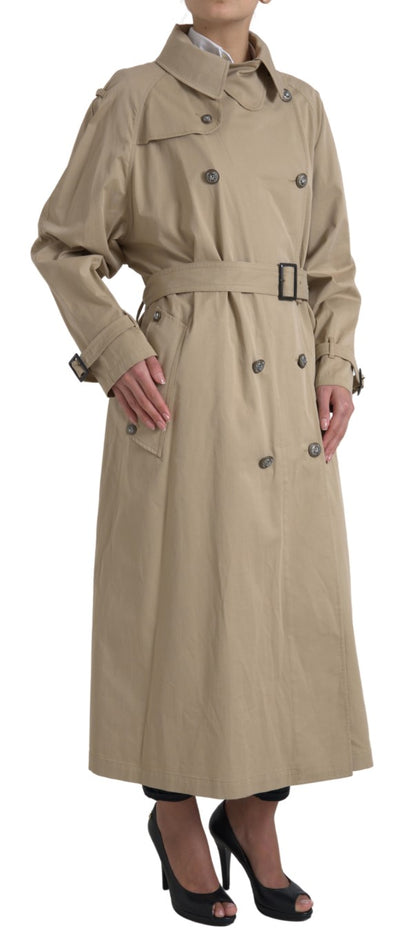 Dolce &amp; Gabbana Khaki Double Breasted Trenchcoat Jasje