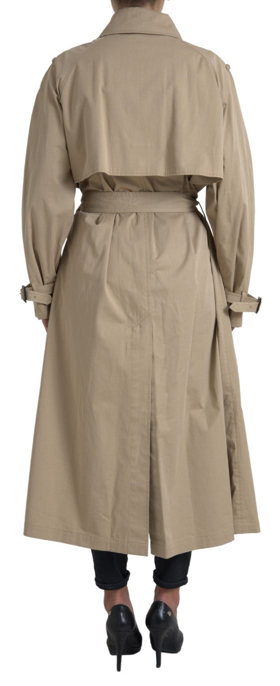 Dolce &amp; Gabbana Khaki Double Breasted Trenchcoat Jasje