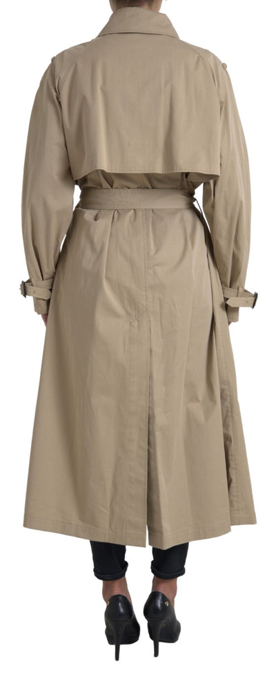 Dolce &amp; Gabbana Khaki Double Breasted Trenchcoat Jasje