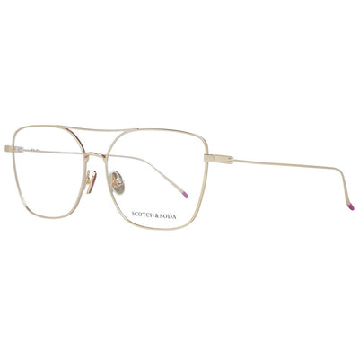 Monture de lunettes pour femme Scotch &amp; Soda, couleur or.