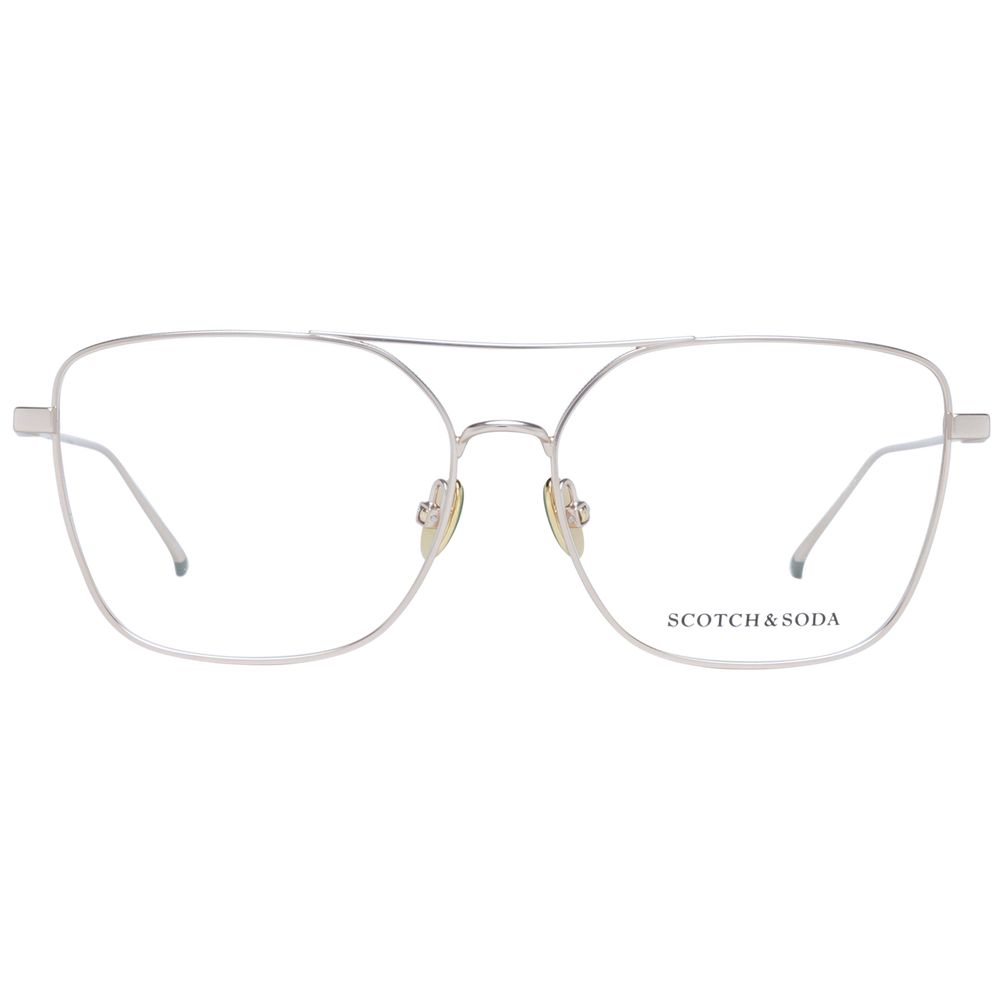 Monture de lunettes pour femme Scotch &amp; Soda, couleur or.