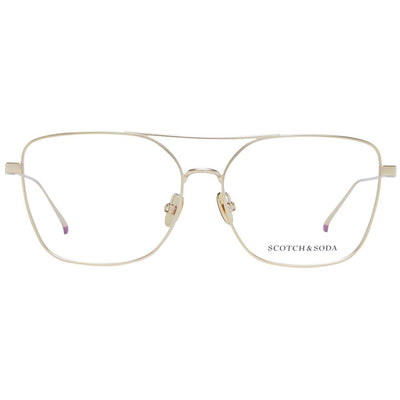 Monture de lunettes pour femme Scotch &amp; Soda, couleur or.