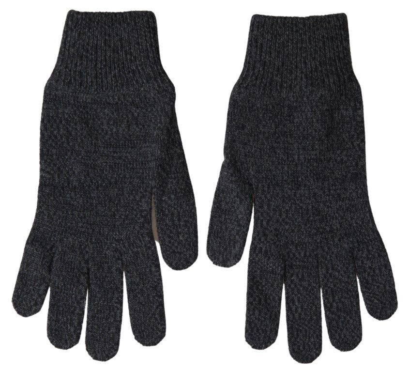 Gants pour homme Dolce &amp; Gabbana en laine vierge grise