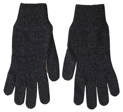 Gants pour homme Dolce &amp; Gabbana en laine vierge grise