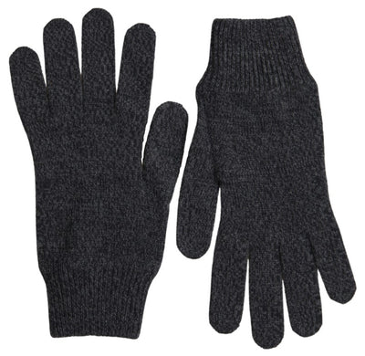 Gants pour homme Dolce &amp; Gabbana en laine vierge grise