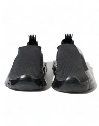 Dolce &amp; Gabbana Zwarte Sorrento Slip On Lage Sneakers Schoenen