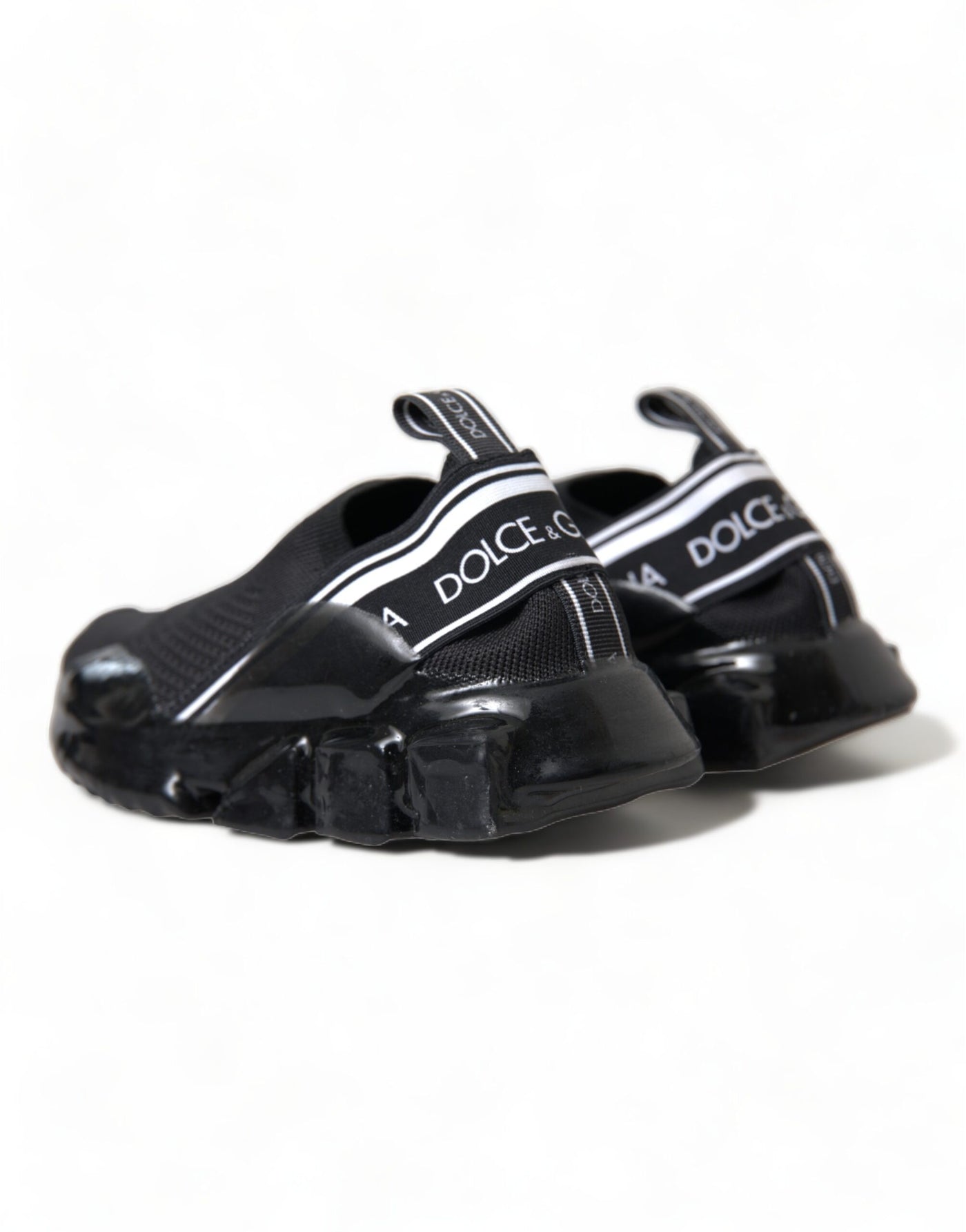 Dolce &amp; Gabbana Zwarte Sorrento Slip On Lage Sneakers Schoenen