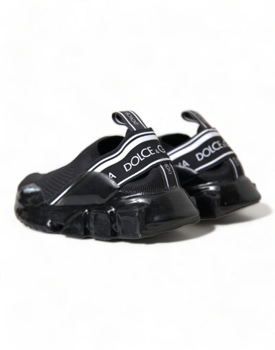Dolce &amp; Gabbana Zwarte Sorrento Slip On Lage Sneakers Schoenen
