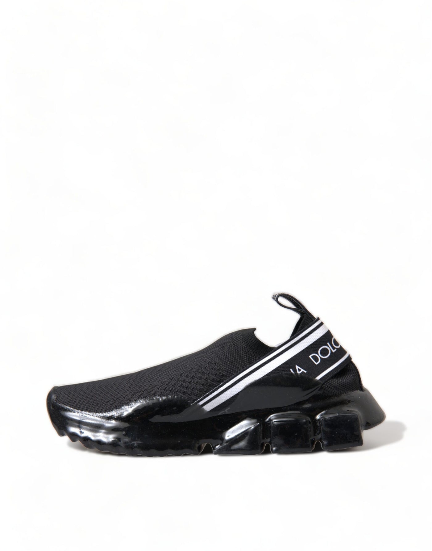 Dolce &amp; Gabbana Zwarte Sorrento Slip On Lage Sneakers Schoenen