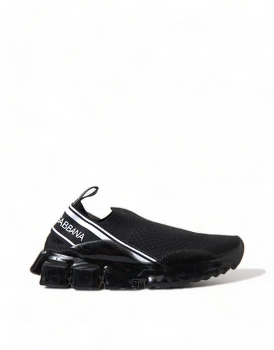 Dolce &amp; Gabbana Zwarte Sorrento Slip On Lage Sneakers Schoenen