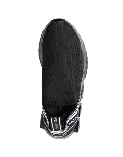 Dolce &amp; Gabbana Zwarte Sorrento Slip On Lage Sneakers Schoenen