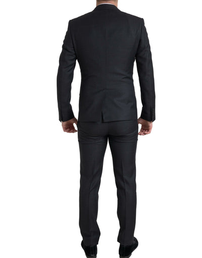 Costume 3 pièces noir à simple boutonnage MARTINI Dolce &amp; Gabbana