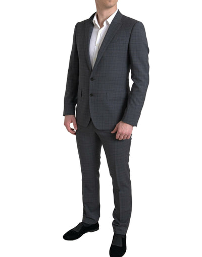 Costume 2 pièces gris Dolce &amp; Gabbana à simple boutonnage MARTINI