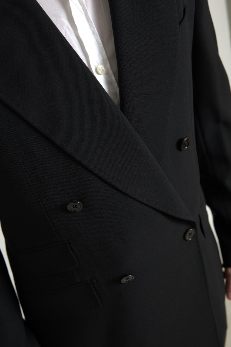 Costume croisé 2 pièces noir Dolce &amp; Gabbana SICILIA