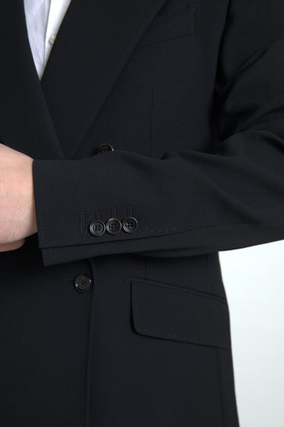 Costume croisé 2 pièces noir Dolce &amp; Gabbana SICILIA