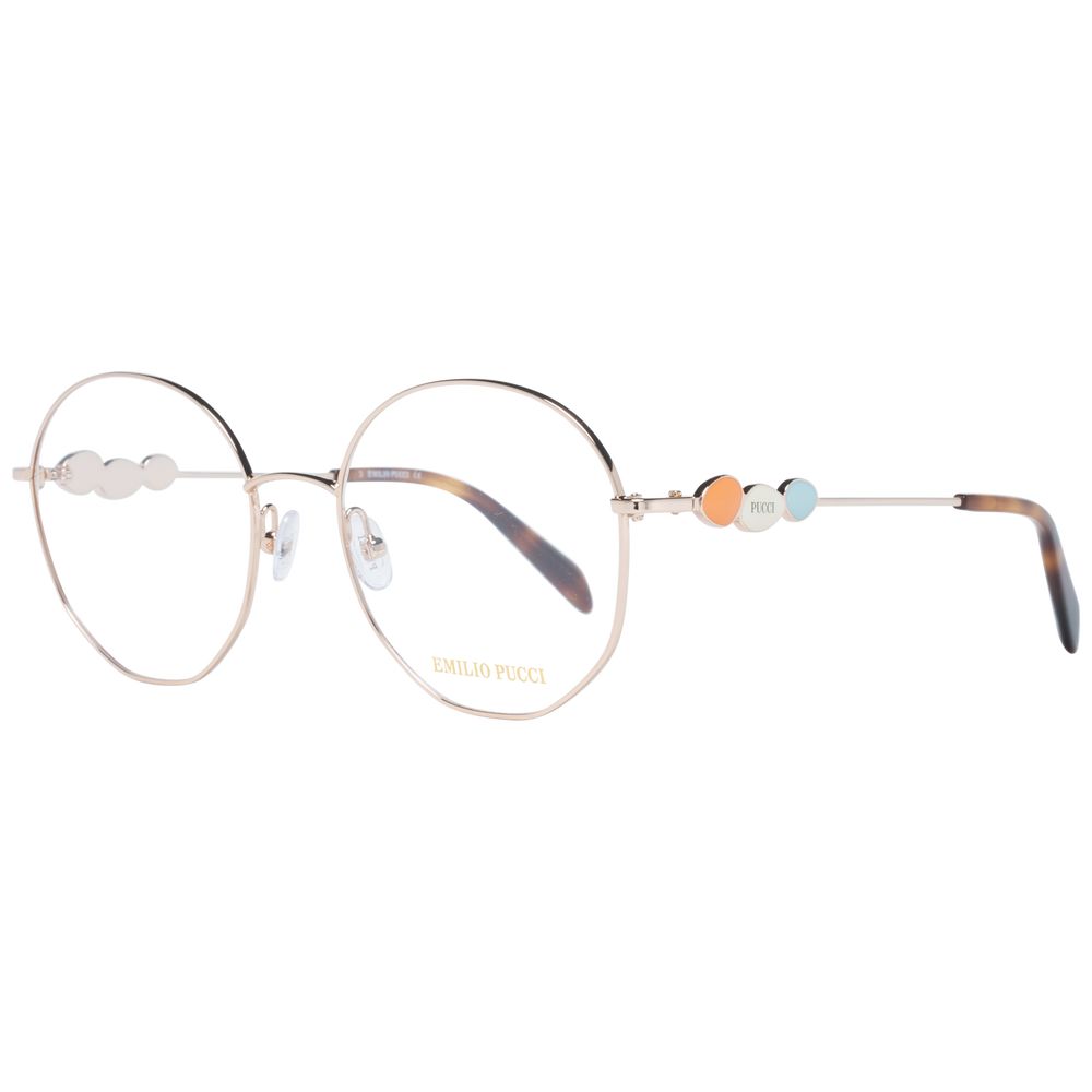 Montures optiques pour femmes Emilio Pucci en or rose