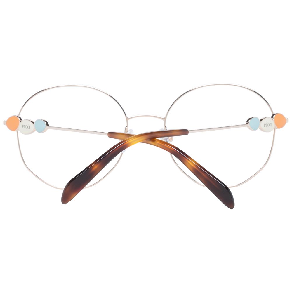 Montures optiques pour femmes Emilio Pucci en or rose