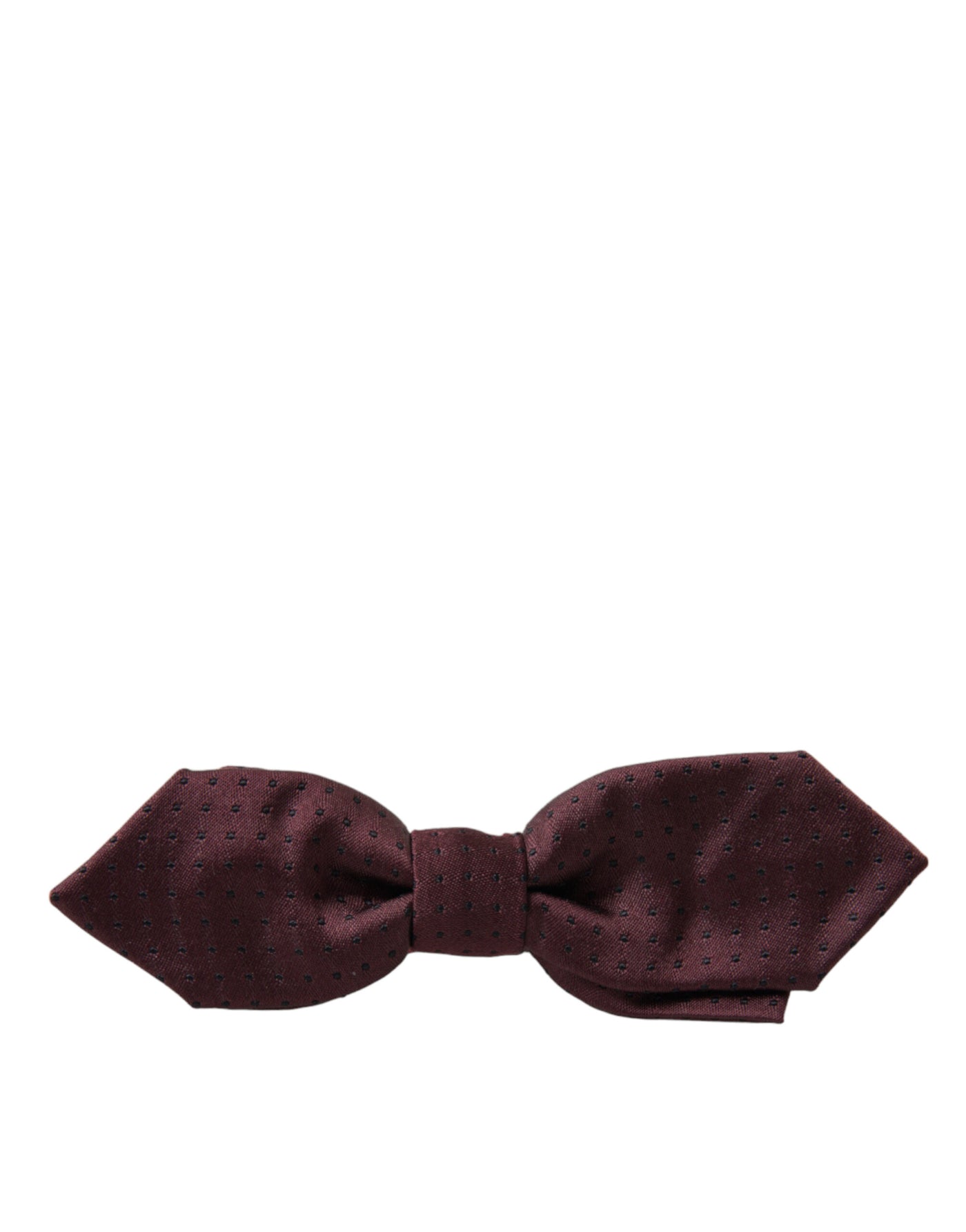 Dolce &amp; Gabbana Rode Bordeaux Zijden Slanke Verstelbare Hals Papillon Strik