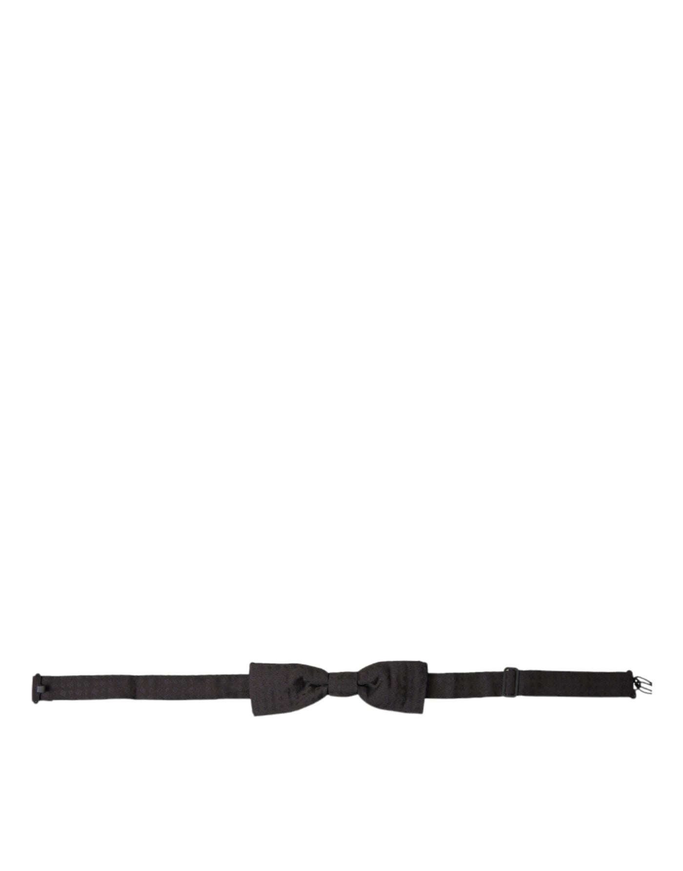 Dolce & Gabbana Brown Fantasy Silk Adjustable Neck Men Papillon Bow Tie
