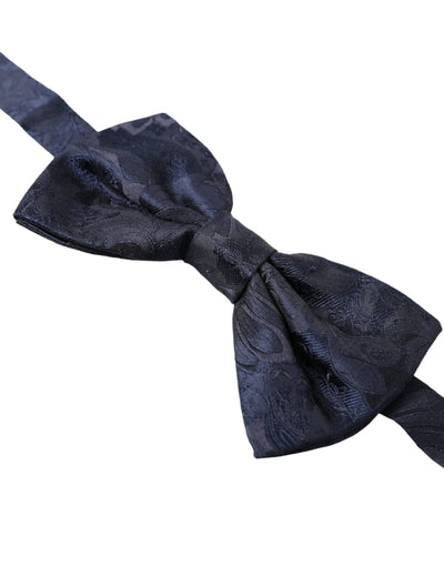 Dolce &amp; Gabbana Élégant nœud papillon bleu en soie