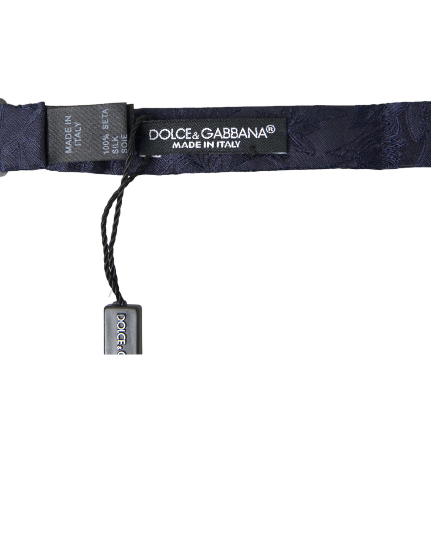 Dolce &amp; Gabbana Élégant nœud papillon bleu en soie