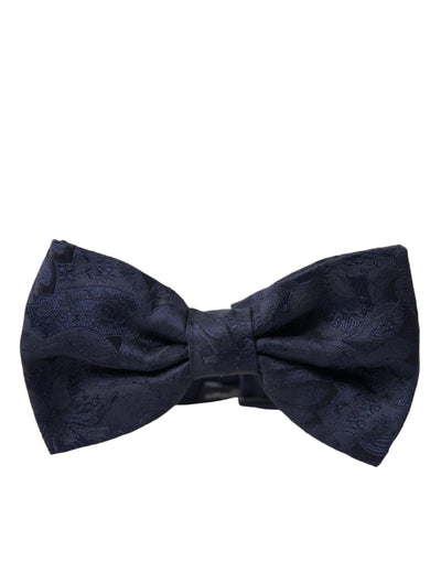 Dolce &amp; Gabbana Élégant nœud papillon bleu en soie