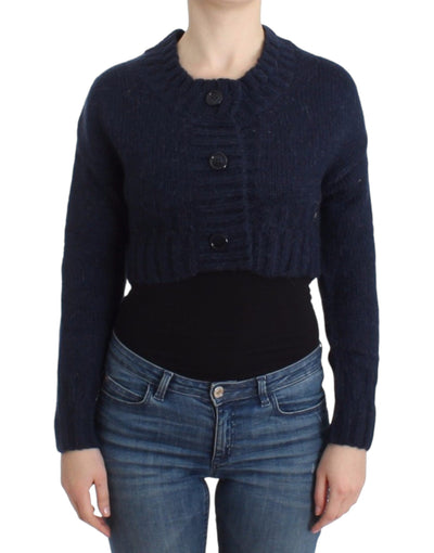 Cardigan court bleu John Galliano