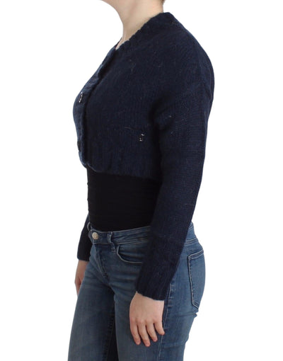 Cardigan court bleu John Galliano