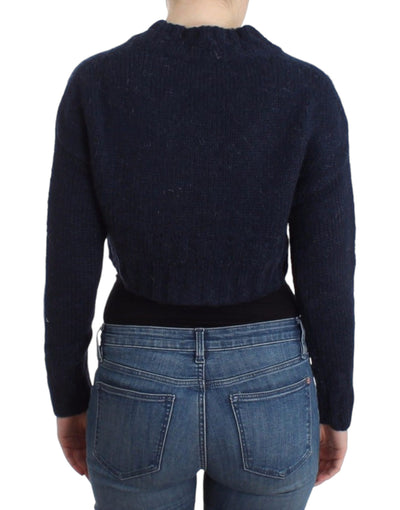 Cardigan court bleu John Galliano