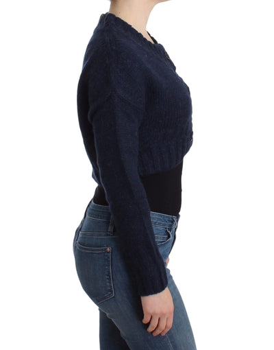 Cardigan court bleu John Galliano