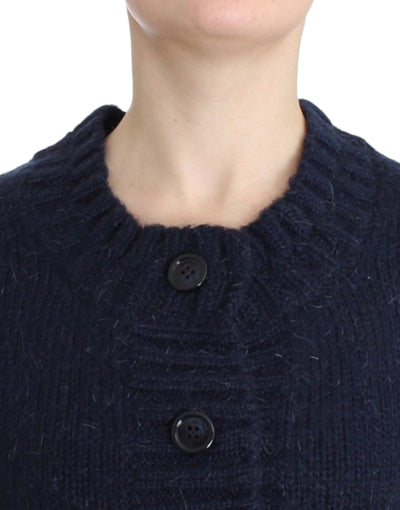 Cardigan court bleu John Galliano
