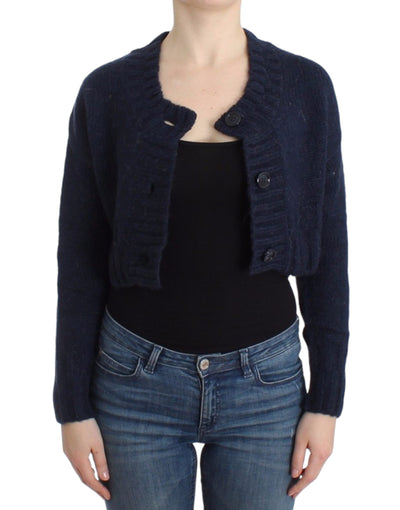 Cardigan court bleu John Galliano