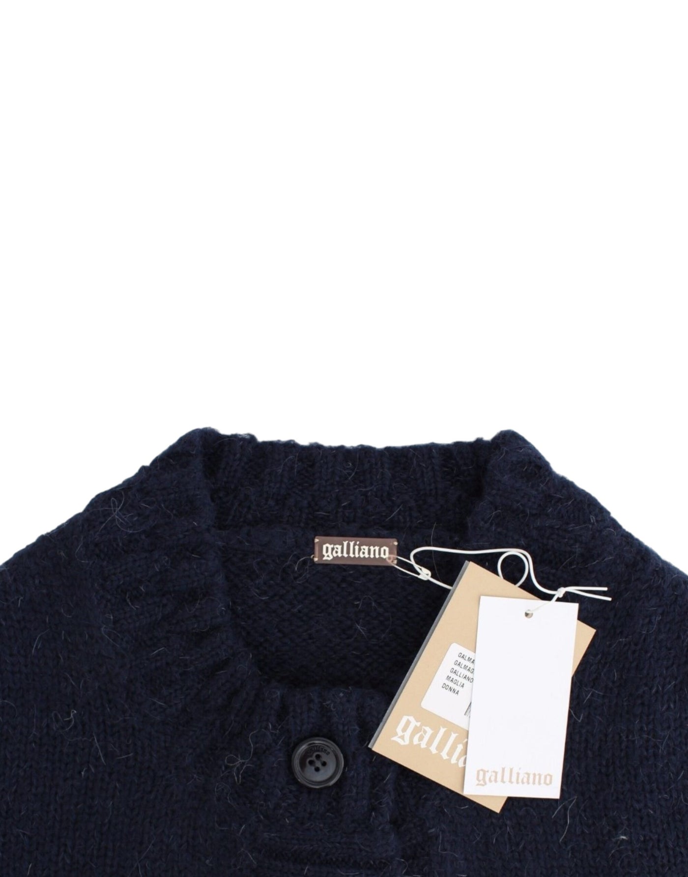 Cardigan court bleu John Galliano