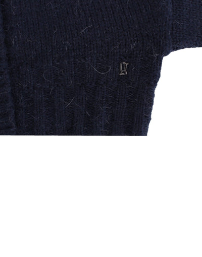 Cardigan court bleu John Galliano