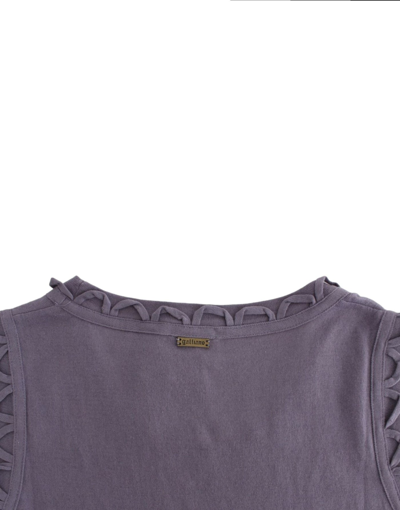 Robe en jersey de coton violet John Galliano