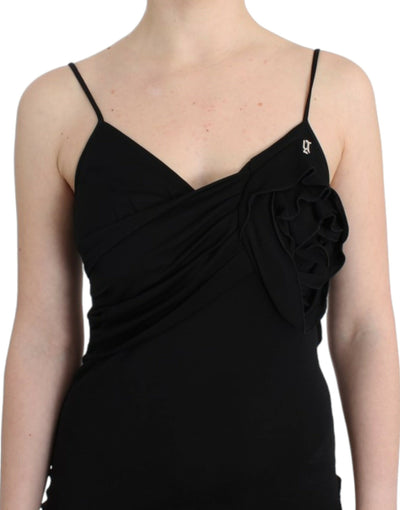 Robe de cocktail noire John Galliano