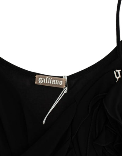 Robe de cocktail noire John Galliano