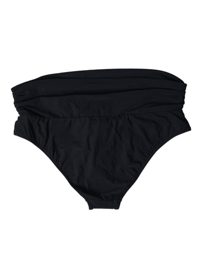 Maillot de bain Dolce &amp; Gabbana en nylon extensible noir avec bas de bikini