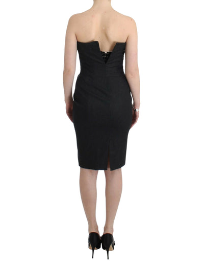 Robe bustier grise Cavalli