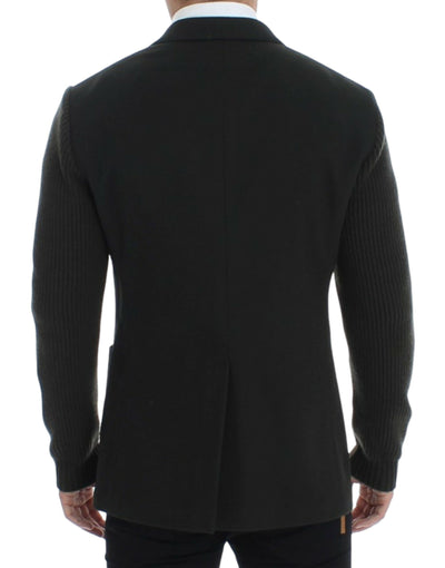 Blazer deux boutons en cachemire vert Dolce &amp; Gabbana